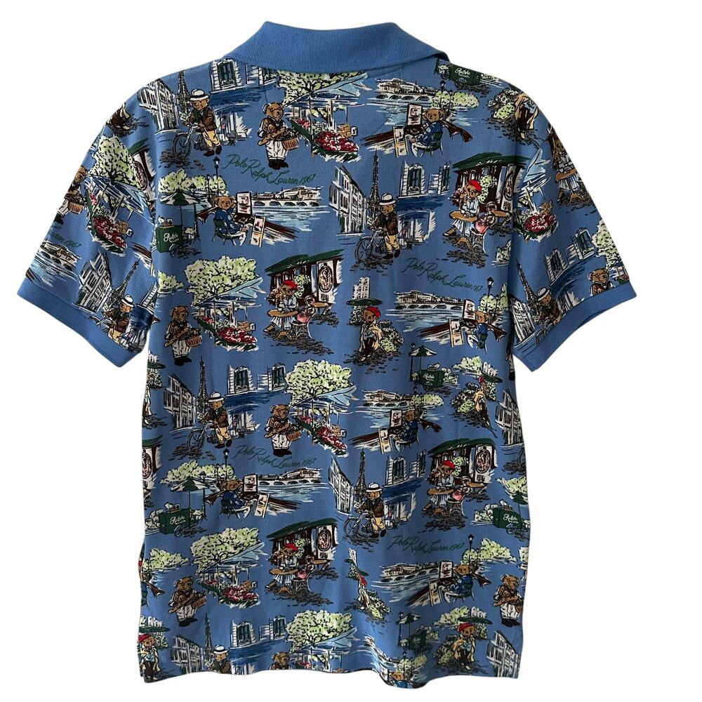 POLO Ralph Lauren NEW Polo Bear in Paris Polo Shirt Mens Small , slim fit NWT - Picture 6 of 12